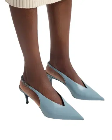 Stella McCartney 65mm Falabella Slingback Pumps | Thumbnail 1 Stella McCartney 65mm Falabella Slingback Pumps | Thumbnail 1