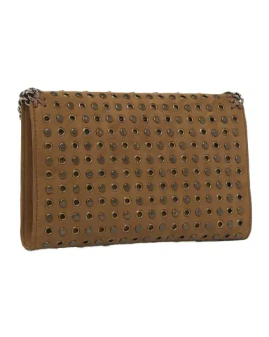 Stella McCartney Falabella Studded Vegan Suede Wallet | Thumbnail 1 Stella McCartney Falabella Studded Vegan Suede Wallet | Thumbnail 1