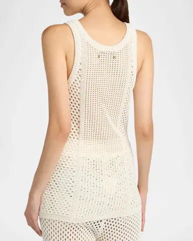 Golden Goose Journey Open-Knit Tank Top | Thumbnail 2 Golden Goose Journey Open-Knit Tank Top | Thumbnail 2