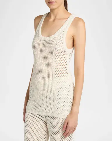 Golden Goose Journey Open-Knit Tank Top | Thumbnail 3 Golden Goose Journey Open-Knit Tank Top | Thumbnail 3
