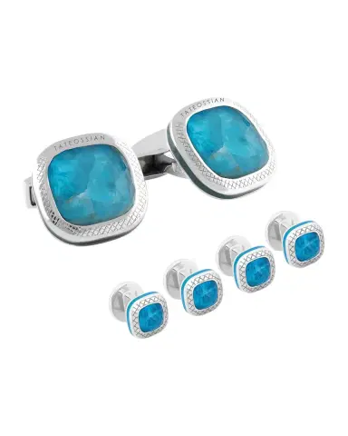 Tateossian Men 's Apatite Doublet Cufflink Shirt Stud Set | Thumbnail 2 Tateossian Men 's Apatite Doublet Cufflink Shirt Stud Set | Thumbnail 2