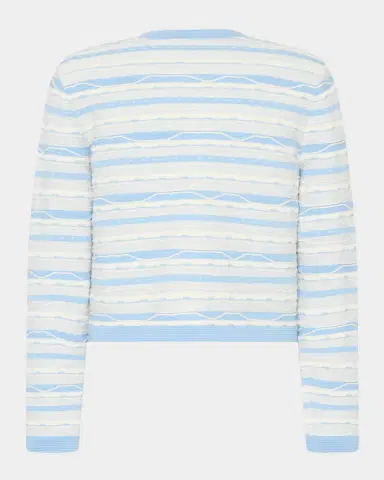 Milly Skye Striped Button-Front Cardigan | Thumbnail 2 Milly Skye Striped Button-Front Cardigan | Thumbnail 2