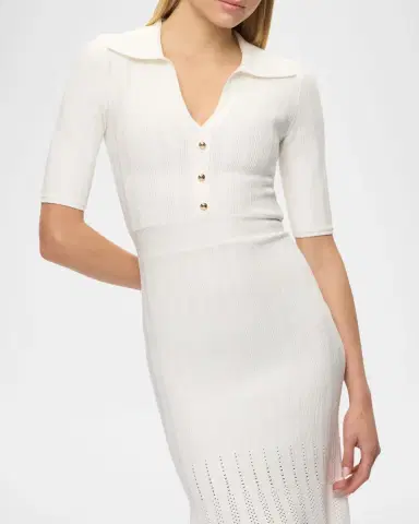 Hervé Léger The Adele Ribbed Midi Dress | Thumbnail 4 Hervé Léger The Adele Ribbed Midi Dress | Thumbnail 4