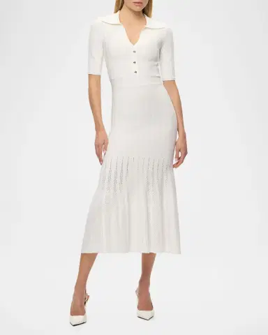 Hervé Léger The Adele Ribbed Midi Dress | Thumbnail 7 Hervé Léger The Adele Ribbed Midi Dress | Thumbnail 7