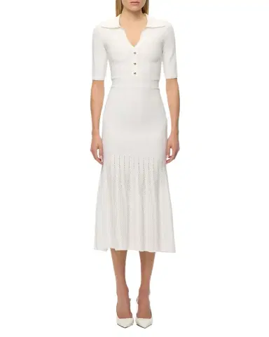 Hervé Léger The Adele Ribbed Midi Dress | Thumbnail 1 Hervé Léger The Adele Ribbed Midi Dress | Thumbnail 1