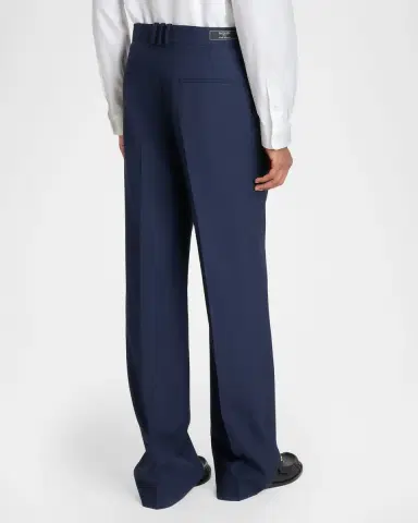 Balmain Men 's Straight Leg Double-Pleated Trousers | Thumbnail 2 Balmain Men 's Straight Leg Double-Pleated Trousers | Thumbnail 2
