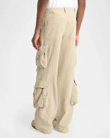 Balmain Men's Washed Cotton Loose-Fit Cargo Pants | Thumbnail 2 Balmain Men's Washed Cotton Loose-Fit Cargo Pants | Thumbnail 2