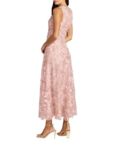 Mac Duggal Petite Floral-Embroidered Sleeveless Midi Dress | Thumbnail 1 Mac Duggal Petite Floral-Embroidered Sleeveless Midi Dress | Thumbnail 1