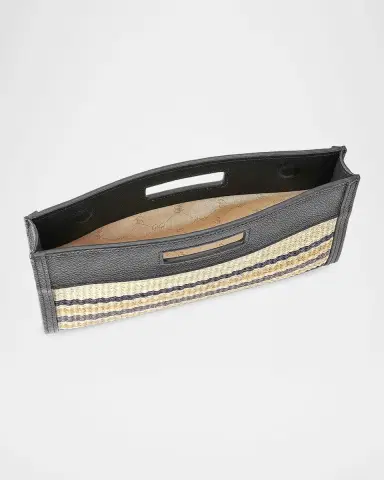 GiGi New York Remy Multi-Striped Raffia Clutch | Thumbnail 2 GiGi New York Remy Multi-Striped Raffia Clutch | Thumbnail 2