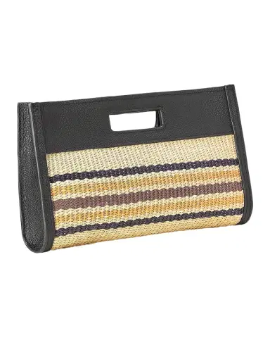 GiGi New York Remy Multi-Striped Raffia Clutch | Thumbnail 1 GiGi New York Remy Multi-Striped Raffia Clutch | Thumbnail 1