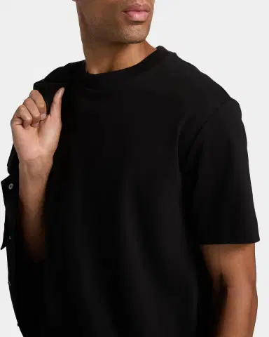 Vince Men's Peached Cotton Jersey T-Shirt | Thumbnail 4 Vince Men's Peached Cotton Jersey T-Shirt | Thumbnail 4
