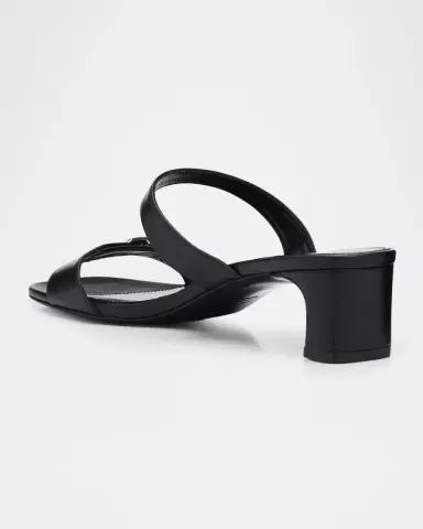 Stuart Weitzman 40mm Baby Babette Leather Slide Sandals | Thumbnail 4 Stuart Weitzman 40mm Baby Babette Leather Slide Sandals | Thumbnail 4
