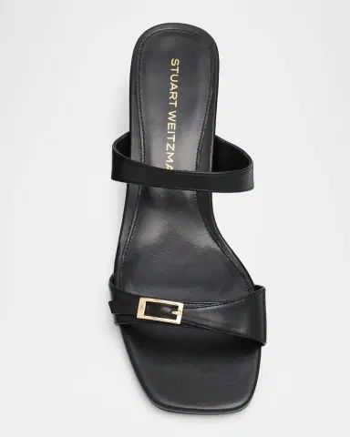 Stuart Weitzman 40mm Baby Babette Leather Slide Sandals | Thumbnail 6 Stuart Weitzman 40mm Baby Babette Leather Slide Sandals | Thumbnail 6