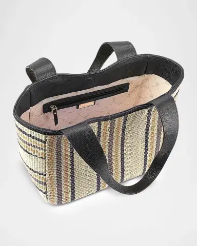 Gigi New York Mercer Multi-Striped Raffia Tote Bag | Thumbnail 2 Gigi New York Mercer Multi-Striped Raffia Tote Bag | Thumbnail 2
