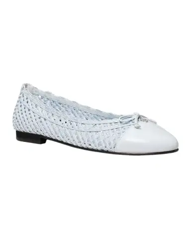 Tory Burch Woven Leather Cap-Toe Ballerina Flats | Thumbnail 1 Tory Burch Woven Leather Cap-Toe Ballerina Flats | Thumbnail 1