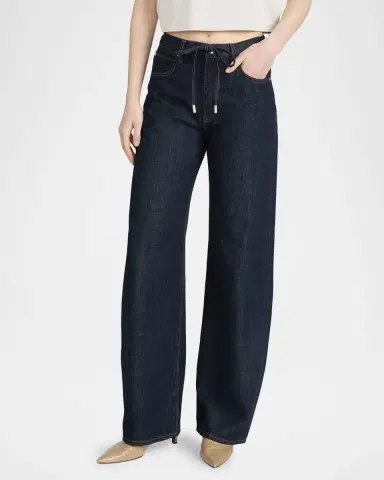 FRAME The Off-Duty Drawstring Bow Jeans | Thumbnail 3 FRAME The Off-Duty Drawstring Bow Jeans | Thumbnail 3
