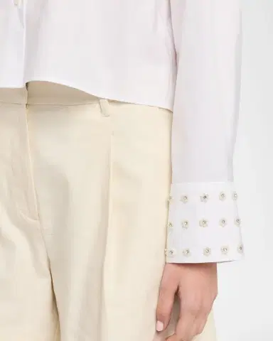 TANYA TAYLOR Largaux Beaded Button-Front Top | Thumbnail 4 TANYA TAYLOR Largaux Beaded Button-Front Top | Thumbnail 4