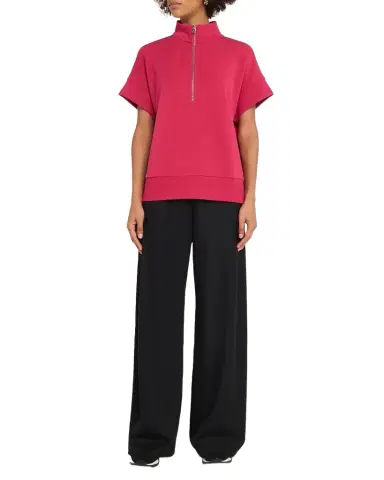 Varley Ritchie Short-Sleeve Half-Zip Sweatshirt | Thumbnail 1 Varley Ritchie Short-Sleeve Half-Zip Sweatshirt | Thumbnail 1
