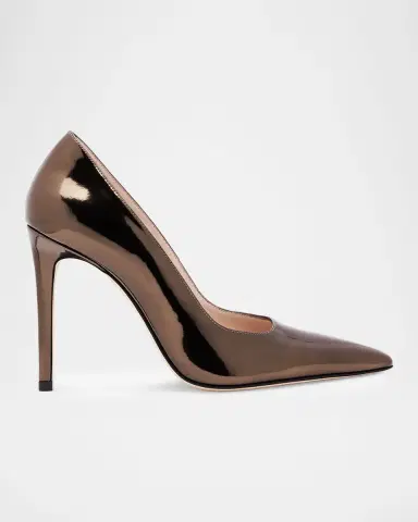 Stuart Weitzman 100mm Stuart Power Patent Leather Pumps | Thumbnail 3 Stuart Weitzman 100mm Stuart Power Patent Leather Pumps | Thumbnail 3