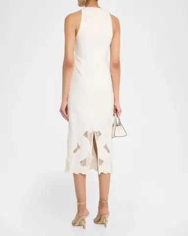Veronica Beard Upten Embroidered Midi Dress | Thumbnail 2 Veronica Beard Upten Embroidered Midi Dress | Thumbnail 2