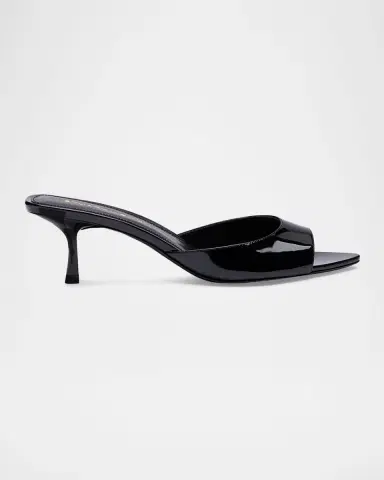 Stuart Weitzman 50mm Lexington Patent Leather Mules | Thumbnail 3 Stuart Weitzman 50mm Lexington Patent Leather Mules | Thumbnail 3