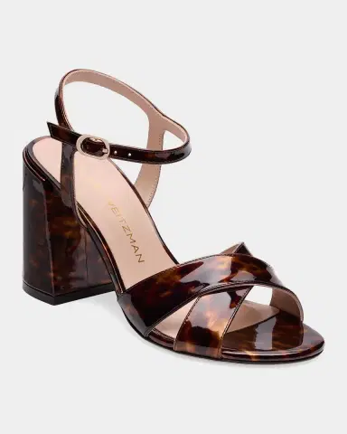 Stuart Weitzman Alyssa 85mm Printed Patent Leather Block-Heel Sandals | Thumbnail 2 Stuart Weitzman Alyssa 85mm Printed Patent Leather Block-Heel Sandals | Thumbnail 2