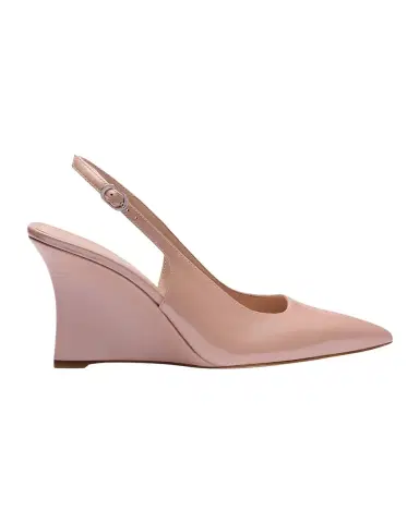 Stuart Weitzman 85mm Vinnie Patent Leather Slingback Wedge Pumps | Thumbnail 2 Stuart Weitzman 85mm Vinnie Patent Leather Slingback Wedge Pumps | Thumbnail 2