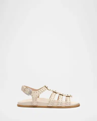 Stuart Weitzman Perry Studded Leather Fisherman Sandals | Thumbnail 3 Stuart Weitzman Perry Studded Leather Fisherman Sandals | Thumbnail 3