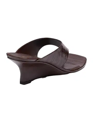 Stuart Weitzman Vinnie 50mm Croc-Embossed Leather Wedge Thong Sandals | Thumbnail 1 Stuart Weitzman Vinnie 50mm Croc-Embossed Leather Wedge Thong Sandals | Thumbnail 1