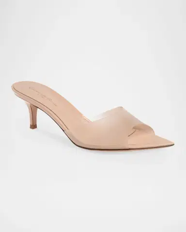 Gianvito Rossi Elle 55MM Plexi Mules | Thumbnail 2 Gianvito Rossi Elle 55MM Plexi Mules | Thumbnail 2