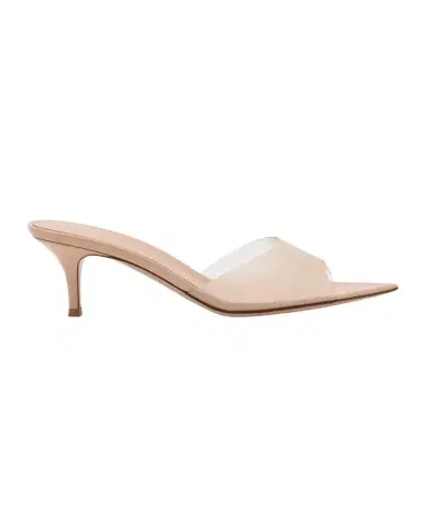 Gianvito Rossi Elle 55MM Plexi Mules | Thumbnail 1 Gianvito Rossi Elle 55MM Plexi Mules | Thumbnail 1