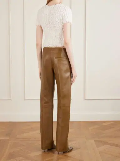 Khaite Mita Leather Straight-leg Pants | Thumbnail 3 Khaite Mita Leather Straight-leg Pants | Thumbnail 3