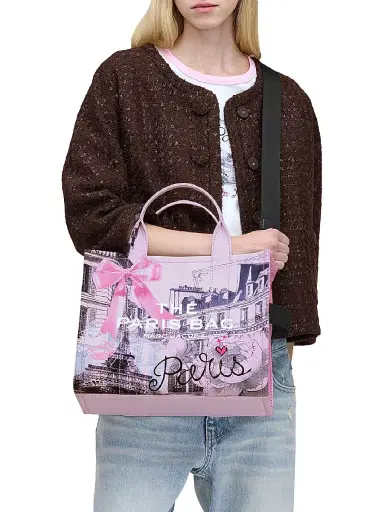 Marc Jacobs Women's The City Collection Cotton-Blend Tote Bag - Paris | Thumbnail 2 Marc Jacobs Women's The City Collection Cotton-Blend Tote Bag - Paris | Thumbnail 2