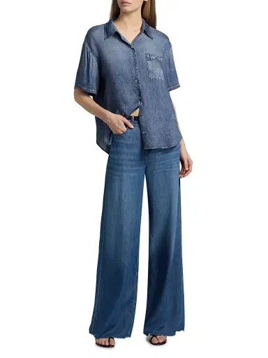 rag & bone Women's rb Miramar Drop Shoulder Shirt | Thumbnail 2 rag & bone Women's rb Miramar Drop Shoulder Shirt | Thumbnail 2