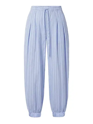 NICHOLAS Women's Liselle Striped Cotton Seersucker Balloon Pants - Blue Multi Stripe | Thumbnail 1 NICHOLAS Women's Liselle Striped Cotton Seersucker Balloon Pants - Blue Multi Stripe | Thumbnail 1