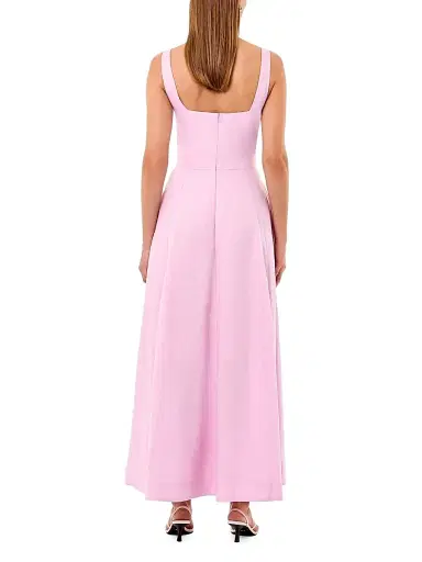NICHOLAS Women's Anya Panelled Linen A-Line Maxi Dress - Rose | Thumbnail 4 NICHOLAS Women's Anya Panelled Linen A-Line Maxi Dress - Rose | Thumbnail 4