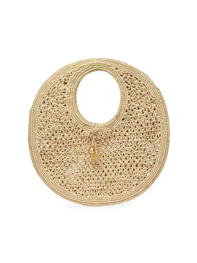 Jacquemus Women's Le Rond Spiaggia Raffia Shoulder Bag - Natural | Thumbnail 1 Jacquemus Women's Le Rond Spiaggia Raffia Shoulder Bag - Natural | Thumbnail 1