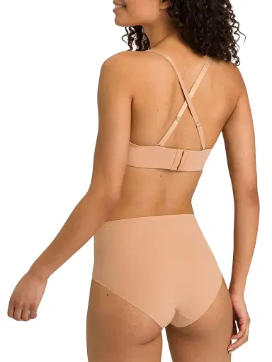 Hanro Women's Allure Strapless Convertible T-Shirt Bra - Tan | Thumbnail 5 Hanro Women's Allure Strapless Convertible T-Shirt Bra - Tan | Thumbnail 5
