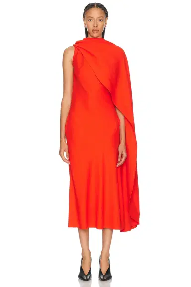 Balenciaga Draped Long Dress | Thumbnail 1 Balenciaga Draped Long Dress | Thumbnail 1