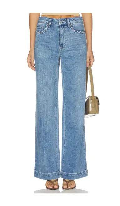 PAIGE Anessa Braided Pocket Edge Jeans | Thumbnail 1 PAIGE Anessa Braided Pocket Edge Jeans | Thumbnail 1