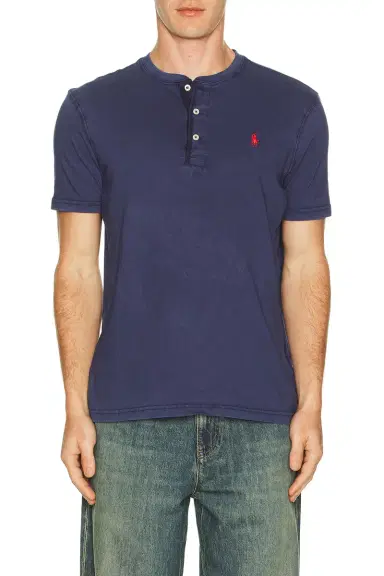Polo Ralph Lauren Short Sleeve Slub Jersey Henley Tee | Thumbnail 3 Polo Ralph Lauren Short Sleeve Slub Jersey Henley Tee | Thumbnail 3