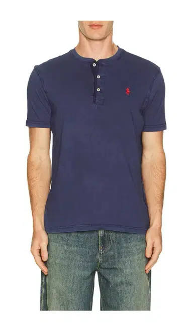 Polo Ralph Lauren Short Sleeve Slub Jersey Henley Tee | Thumbnail 1 Polo Ralph Lauren Short Sleeve Slub Jersey Henley Tee | Thumbnail 1