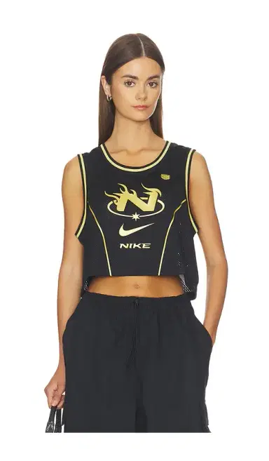 Nike Cropped Jersey Tank Top | Thumbnail 1 Nike Cropped Jersey Tank Top | Thumbnail 1