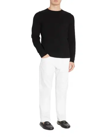 Giorgio Armani Men's Five-Pocket Solid Cotton-Stretch Pants | Thumbnail 1 Giorgio Armani Men's Five-Pocket Solid Cotton-Stretch Pants | Thumbnail 1