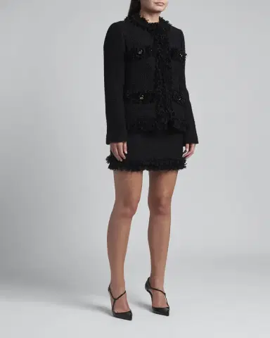 Dolce & Gabbana Paillette Fringe Boucle Jacket | Thumbnail 3 Dolce & Gabbana Paillette Fringe Boucle Jacket | Thumbnail 3