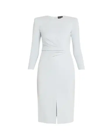 Giorgio Armani Milano Jersey Dress with Gathered Waist | Thumbnail 1 Giorgio Armani Milano Jersey Dress with Gathered Waist | Thumbnail 1