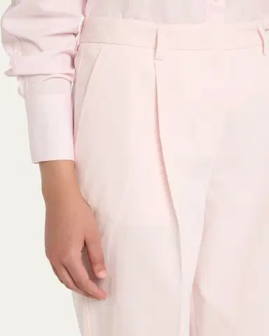 Toteme Slant-Pocket Pleated Straight-Leg Cotton Trousers | Thumbnail 9 Toteme Slant-Pocket Pleated Straight-Leg Cotton Trousers | Thumbnail 9
