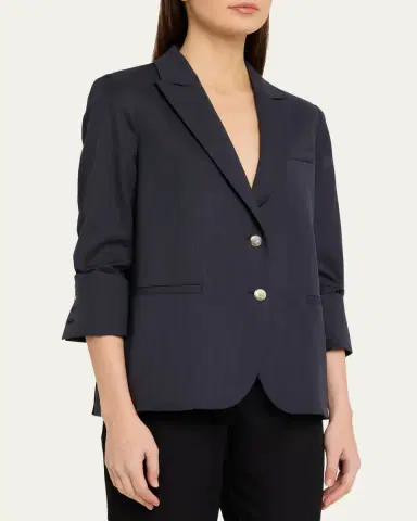 TWP Boyfriend Single-Breasted Stretch Wool Blazer | Thumbnail 4 TWP Boyfriend Single-Breasted Stretch Wool Blazer | Thumbnail 4