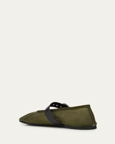 Miu Miu Mesh Buckle Mary-Jane Ballerina Flats | Thumbnail 7 Miu Miu Mesh Buckle Mary-Jane Ballerina Flats | Thumbnail 7
