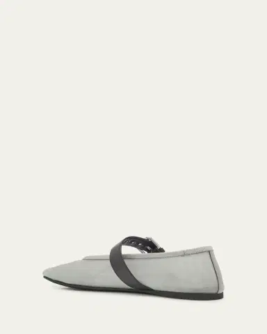Miu Miu Mesh Buckle Mary-Jane Ballerina Flats | Thumbnail 10 Miu Miu Mesh Buckle Mary-Jane Ballerina Flats | Thumbnail 10
